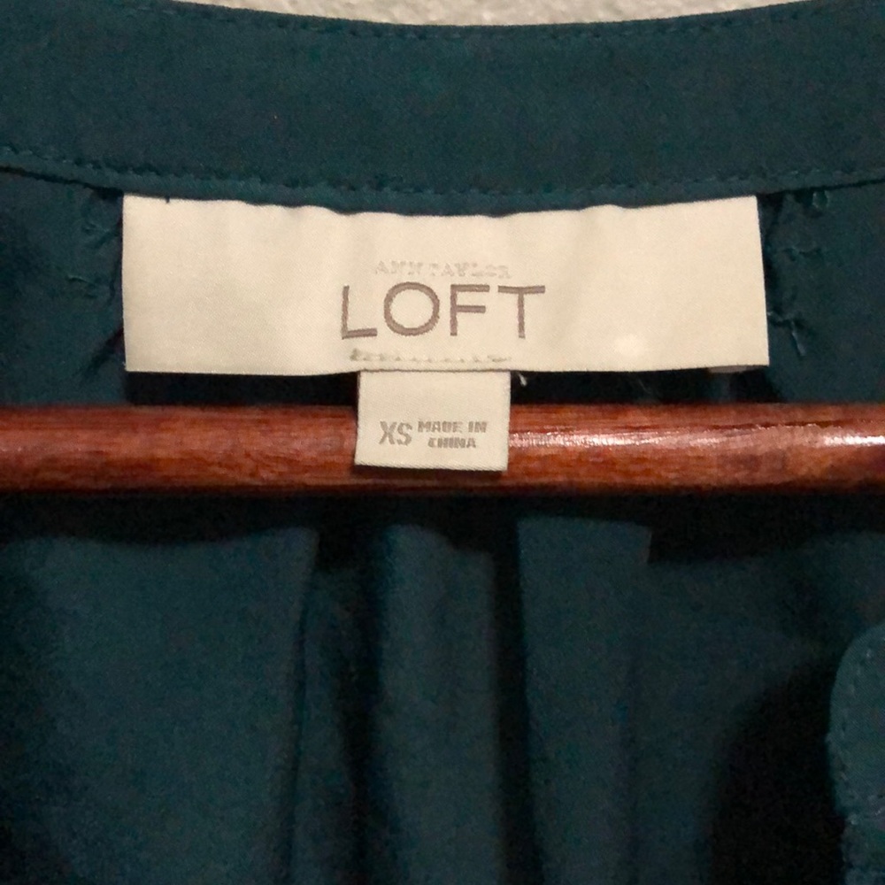 Dark Teal Blouse - Picture 3 of 5